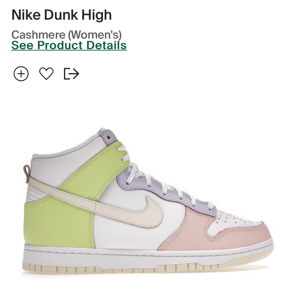Nike Dunk High Pastel Multi-Color